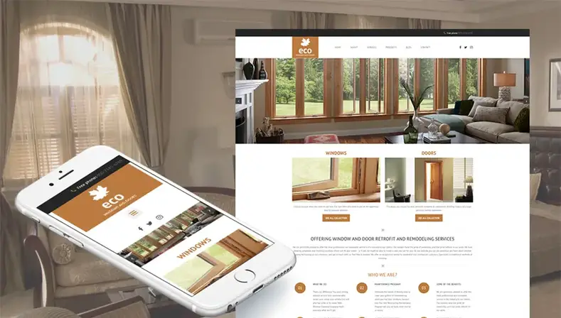 Template Pintu & Jendela Responsif Moto CMS 3