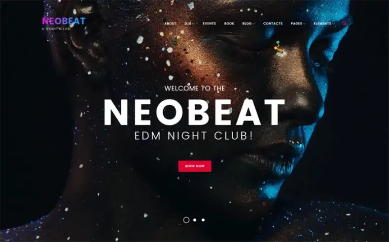 Neobeat - Tema WordPress pentru club de noapte și divertisment