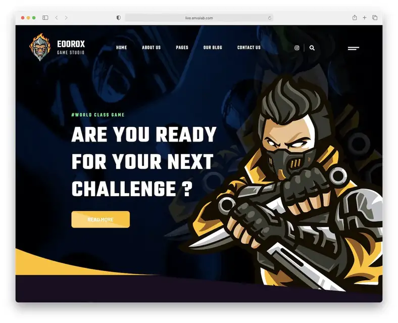 tema wordpress para jogos eoorox
