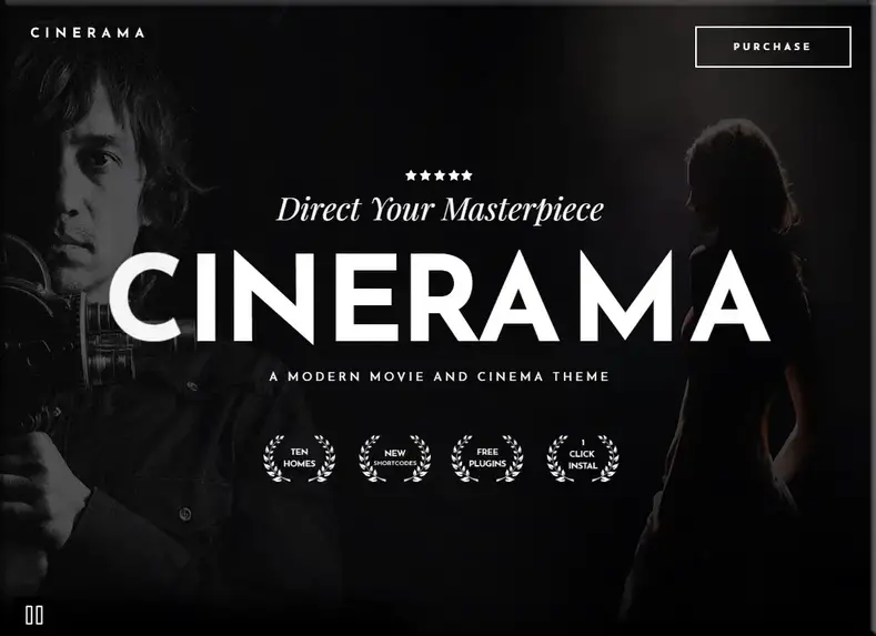 Sinerama |  Tema WordPress untuk studio film dan pembuat film