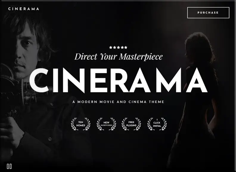 Cinema |  Tema WordPress per studi cinematografici e registi