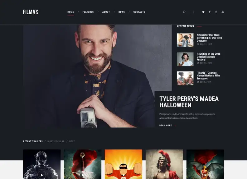 Filmaks |  Film Dergisi WordPress Teması