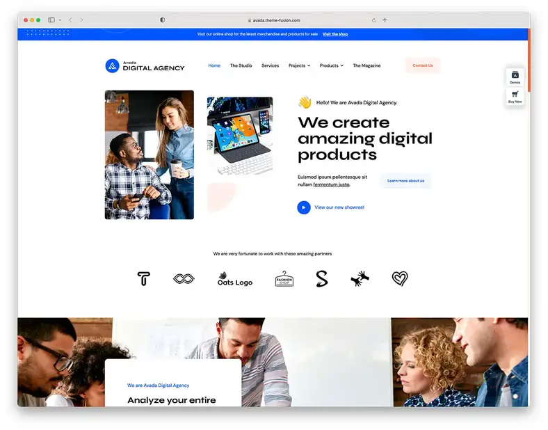 tema de tecnologia avada wordpress