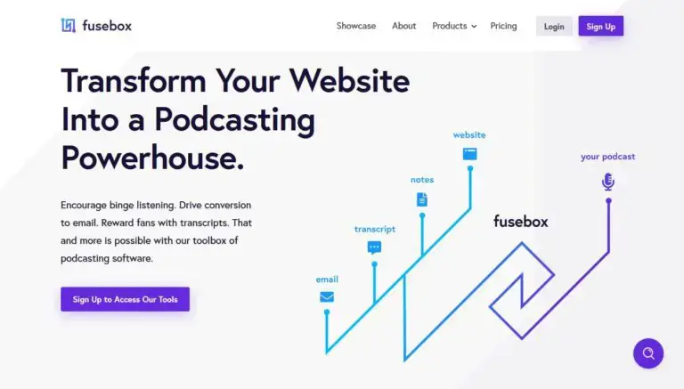 Leitor de podcasts Fusebox