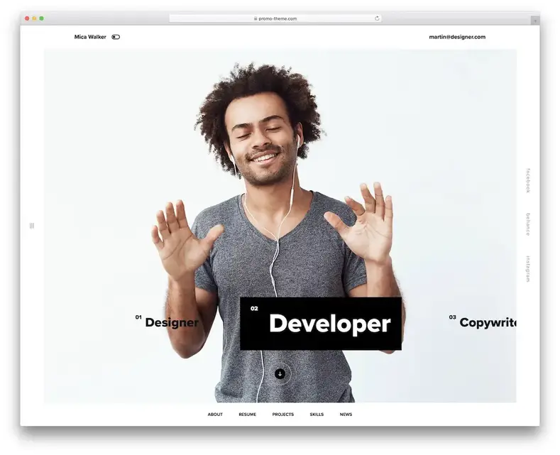 oração vcard tema wordpress
