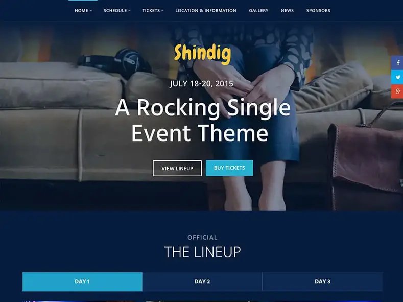 tema de evento único de festança