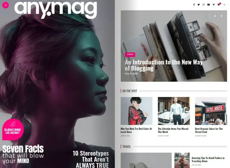 Anymag |  Blog WordPress de style magazine