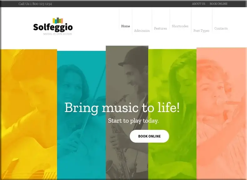 Solfège |  Thème WordPress pour école de musique