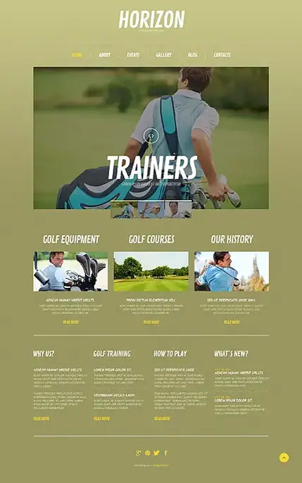 Tema WordPress Responsif Golf