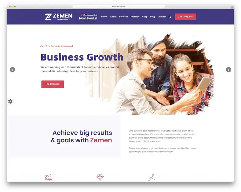 zemen arrastar e soltar tema wordpress
