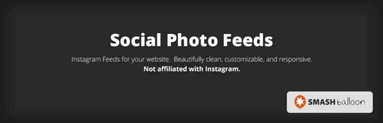 Feed de fotos sociais do Smash Balloon