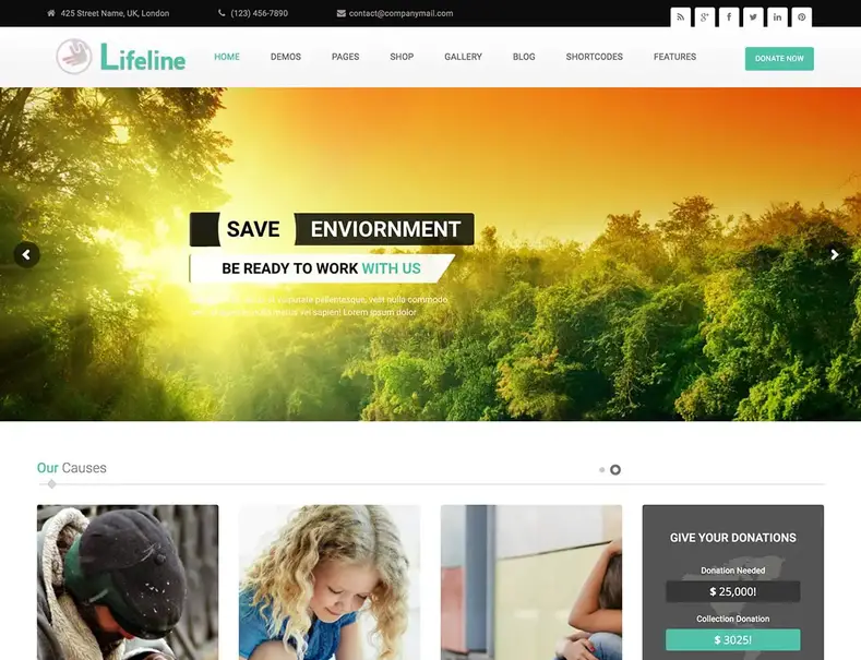 Lifeline-Charity-wordpress-tema