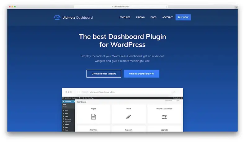 plugin wordpress pour tableau de bord ultime