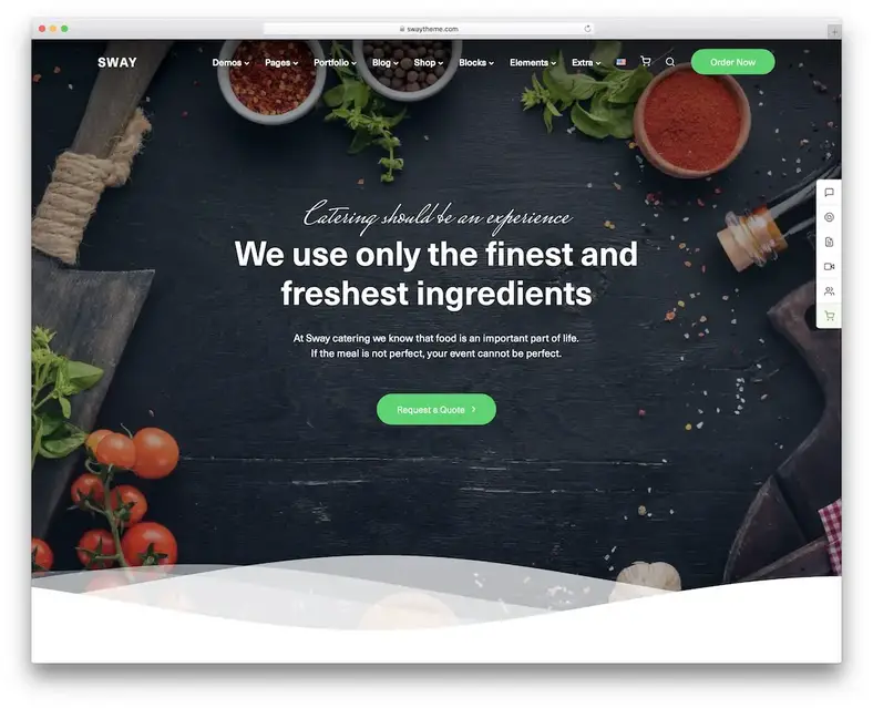 tema wordpress katering bergulir