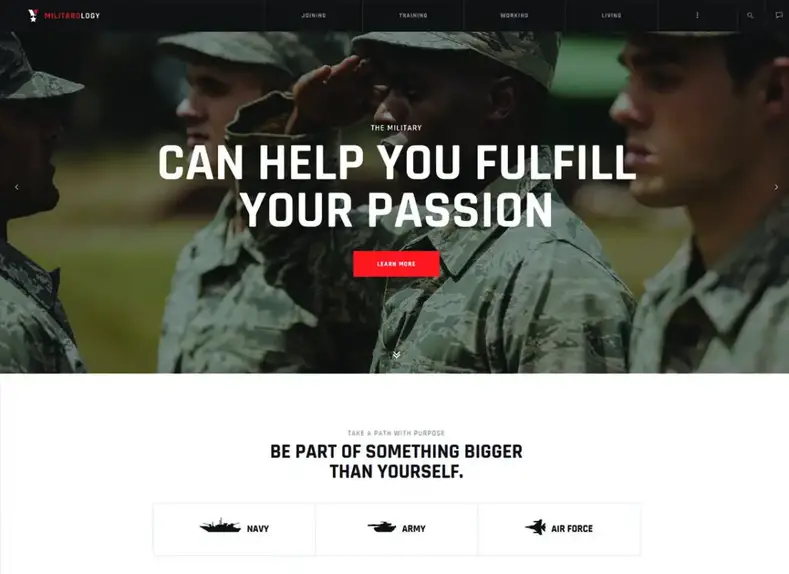 Militerologi |  Layanan Militer Veteran Tentara & Tema WordPress Tentara