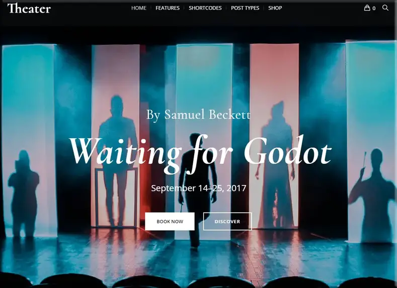 Teatro |  Tema WordPress de entretenimento para eventos de concertos e artes