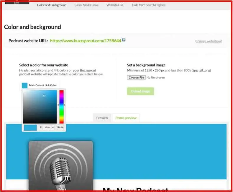 إنشاء موقع Buzzsprout