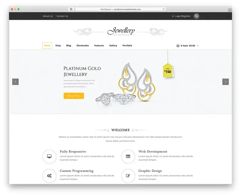 Tema WordPress Perhiasan