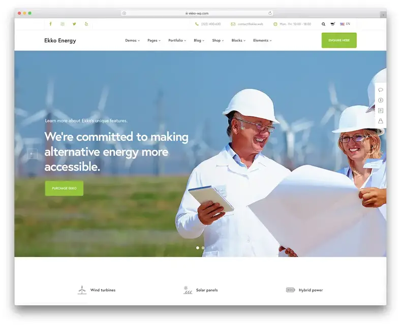 thème wordpress ekko eco