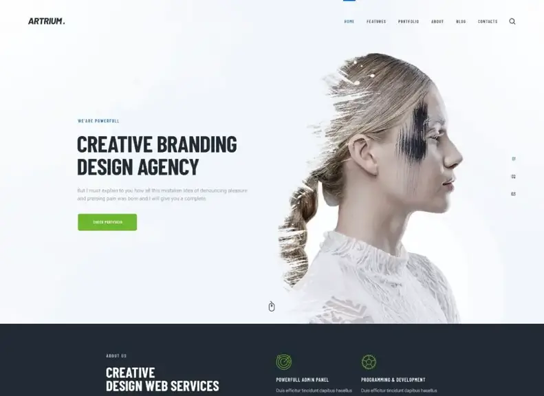 Artrio |  Tema WordPress per agenzia creativa e studio web