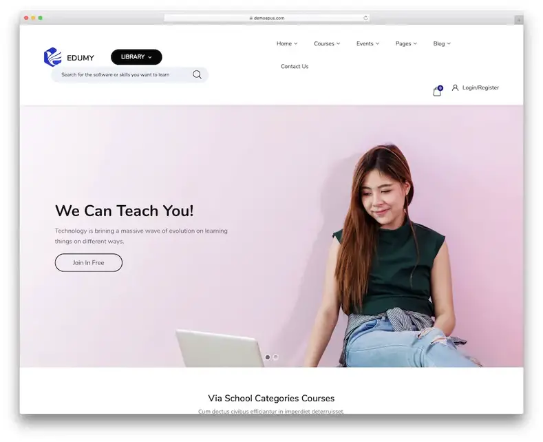 thèmes wordpress edumy pour studio de danse