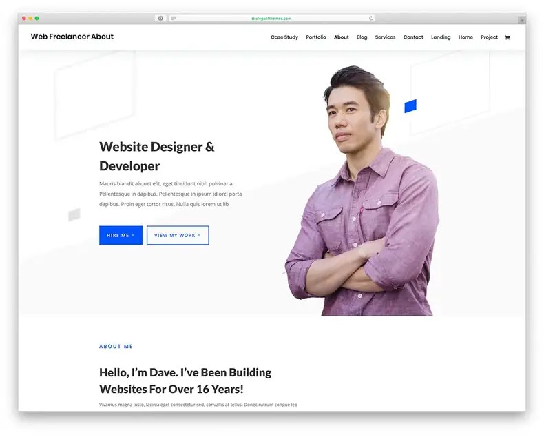 thème WordPress de concepteur indépendant