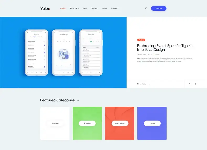 Yolox |  Thème de blog WordPress moderne pour les entreprises et les startups