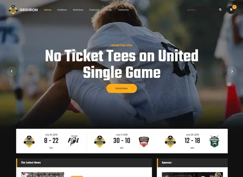graticola |  Tema WordPress per squadre di calcio e NFL
