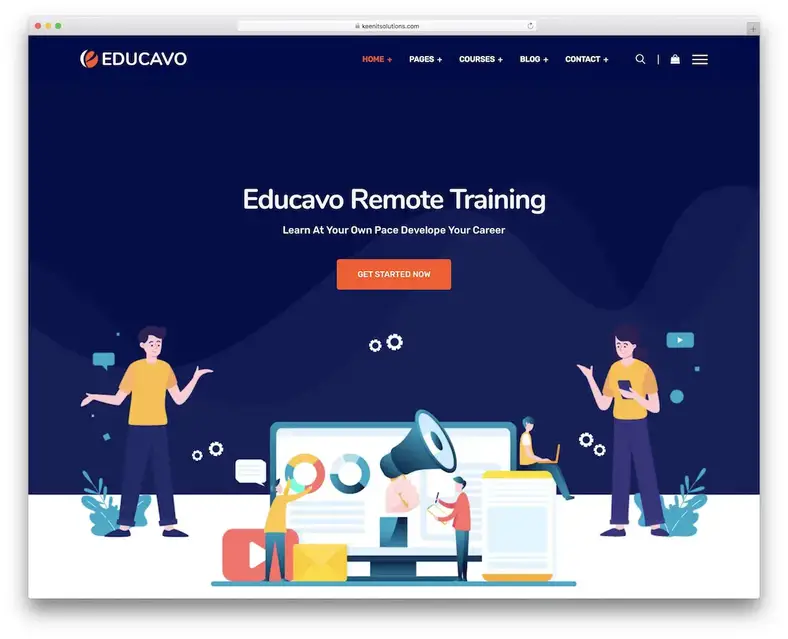 tema wordpress curso online educacional