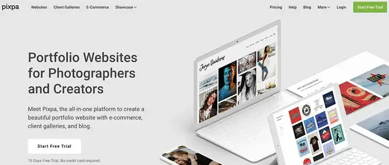 Pembuat situs web Pixpa