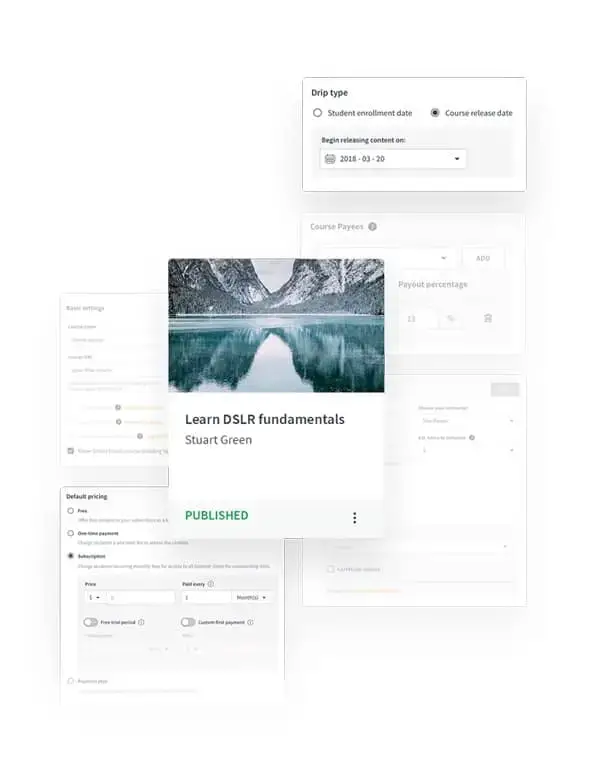 Thinkific إنشاء دورة عبر الإنترنت