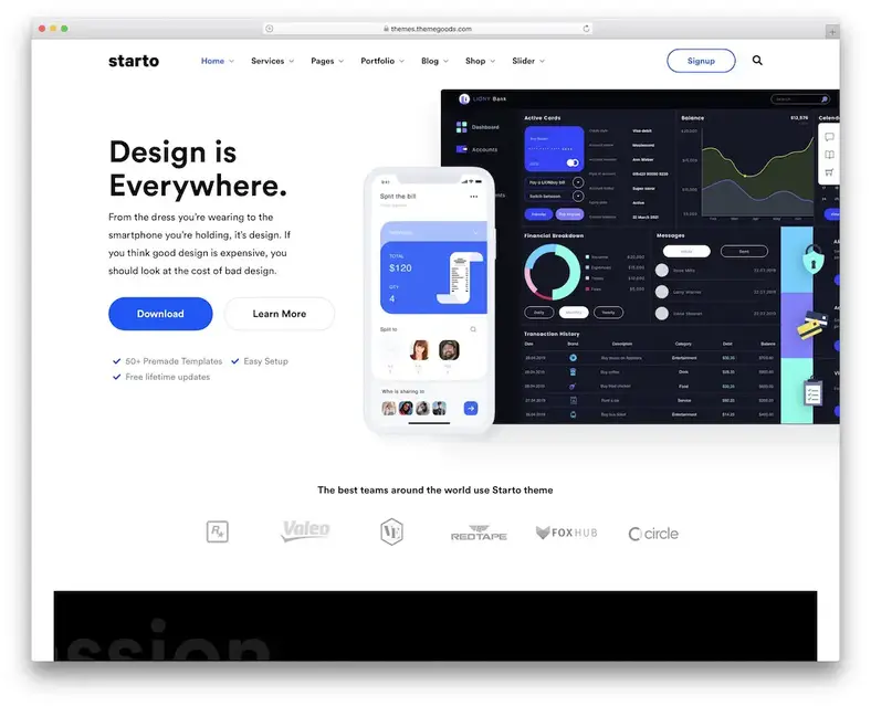 tema wordpress tecnologia starto