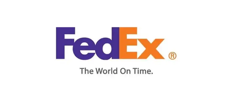 fedex logo med slogan