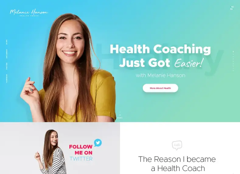 Melanie Hansen |  Blog Pelatih Kesehatan & Majalah Gaya Hidup Tema WordPress