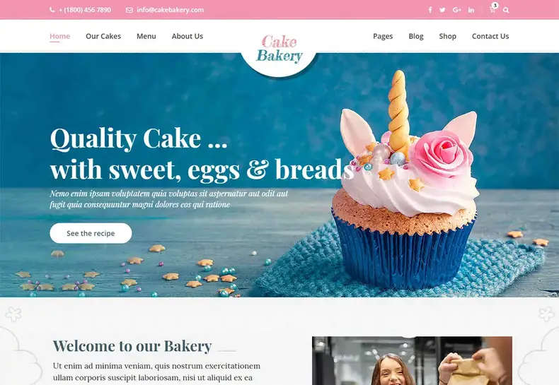 Modèles de site Web de boulangerie