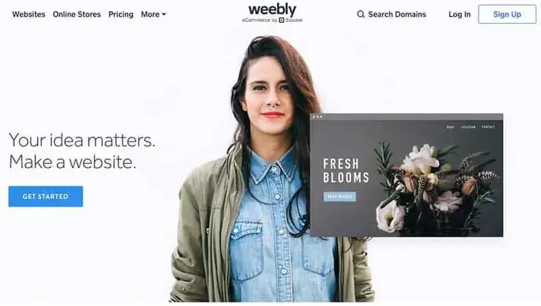 Halaman Beranda Weebly
