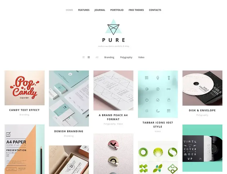pure-theme-free-portfolio-wordpress