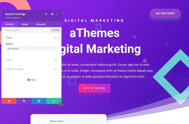 Divi Builder per pagine di destinazione