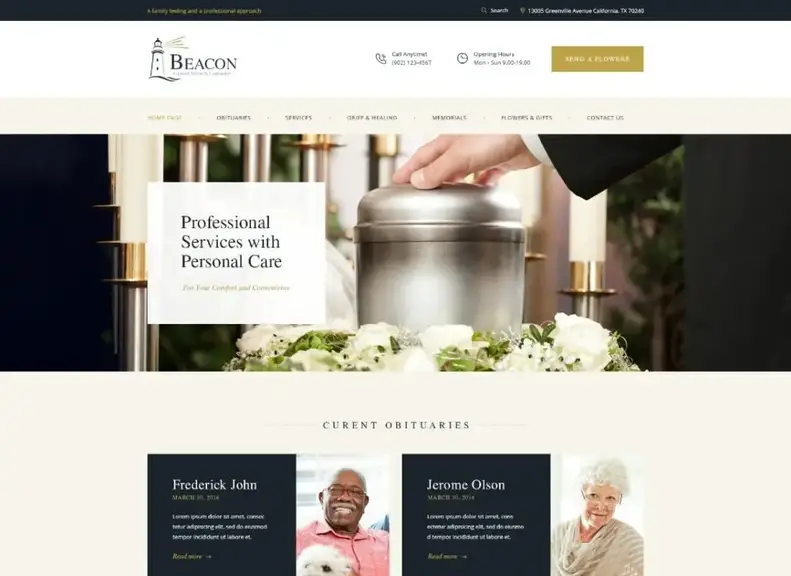 fari |  Tema WordPress per la casa funeraria e la camera di cremazione