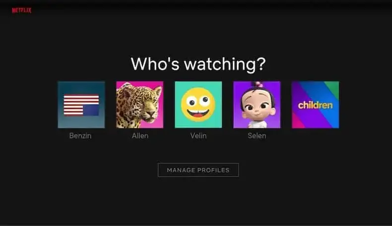 Netflix OTT brugergrænseflade